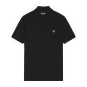 Grid Polo Shirt Lyle & Scott , Black , Heren