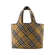 Beige Katoenen Shopper Tas Burberry , Beige , Dames