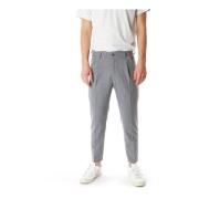 Tapered Fit Broek met Plooien Drykorn , Gray , Heren