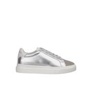 Stijlvolle leren sneakers met strass details Alma EN Pena , Gray , Dam...