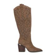 Studded Blokhak Laars Alma EN Pena , Brown , Dames