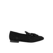 Tassel Loafers Dames Platte Schoenen Alma EN Pena , Black , Dames