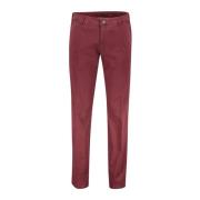 Bordeaux Katoen Chino Slim-fit Broek Meyer , Red , Heren