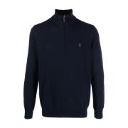 Hunter Navy Pullover Sweater Polo Ralph Lauren , Blue , Heren