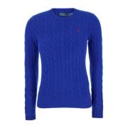 Geborduurde Pony Sweaters Ralph Lauren , Blue , Dames