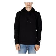 Zwarte Hoodie Mannen Herfst/Winter Tommy Hilfiger , Black , Heren