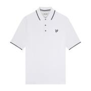 Pique Tipped Polo Shirt Lyle & Scott , White , Heren