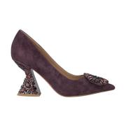 Schoen met versierde hak Alma EN Pena , Purple , Dames