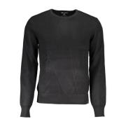 Zwarte Crew Neck Sweater met Logo U.s. Polo Assn. , Black , Heren