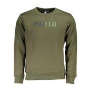 Groene Logo Print Crewneck Sweatshirt U.s. Polo Assn. , Green , Heren