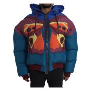 Multicolor Vlinder Hooded Pufferjas Dolce & Gabbana , Multicolor , Her...