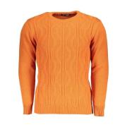 Stijlvolle Crew Neck Sweater met Contrast U.s. Polo Assn. , Orange , H...