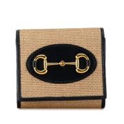 Pre-owned Canvas wallets Gucci Vintage , Beige , Dames