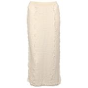 Pre-owned Knit bottoms Fendi Vintage , White , Dames