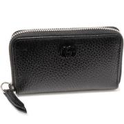 Pre-owned Leather wallets Gucci Vintage , Black , Dames