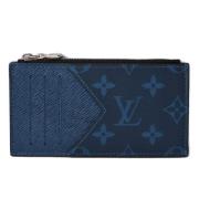 Pre-owned Canvas wallets Louis Vuitton Vintage , Blue , Heren