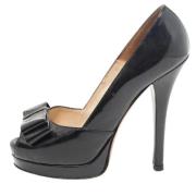 Pre-owned Leather heels Fendi Vintage , Black , Dames