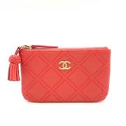 Pre-owned Leather chanel-bags Chanel Vintage , Orange , Dames