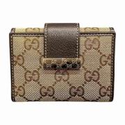 Pre-owned Canvas wallets Gucci Vintage , Brown , Heren