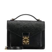 Pre-owned Leather louis-vuitton-bags Louis Vuitton Vintage , Black , D...