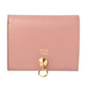 Pre-owned Leather wallets Fendi Vintage , Pink , Dames