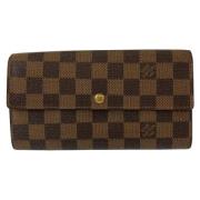 Pre-owned Canvas wallets Louis Vuitton Vintage , Brown , Dames