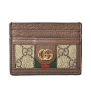 Pre-owned Leather wallets Gucci Vintage , Beige , Heren