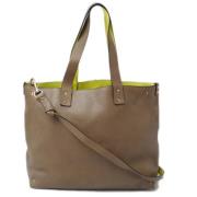 Pre-owned Leather shoulder-bags Valentino Vintage , Beige , Dames