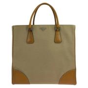 Pre-owned Canvas prada-bags Prada Vintage , Beige , Dames