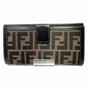 Pre-owned Canvas wallets Fendi Vintage , Brown , Dames