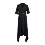 Zwarte Midi Jurk Givenchy , Black , Dames