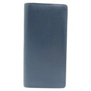 Pre-owned Canvas wallets Louis Vuitton Vintage , Blue , Heren