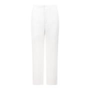 Witte stiksels wijde pijpen broek Victoria Beckham , White , Dames