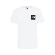 Korte Mouw Fijne Tee The North Face , White , Heren