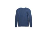 Blauwe Gebreide Trui met Logo Borduursel Polo Ralph Lauren , Blue , He...