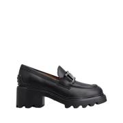 Zwarte Loafer met Metalen Ketting Tod's , Black , Dames