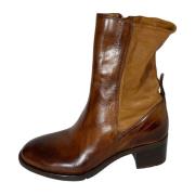 Ranch Stijl Leren Laarzen Lemargo , Brown , Dames