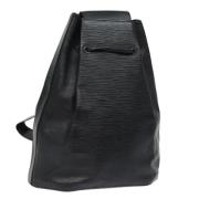 Pre-owned Leather louis-vuitton-bags Louis Vuitton Vintage , Black , D...