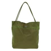 Pre-owned Fabric totes Prada Vintage , Green , Dames