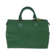 Pre-owned Leather louis-vuitton-bags Louis Vuitton Vintage , Green , D...