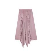 Roze Gedrapeerde Midi Rok Zadig & Voltaire , Pink , Dames