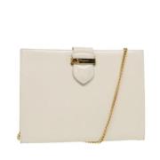 Pre-owned Leather shoulder-bags Salvatore Ferragamo Pre-owned , White ...