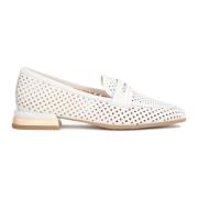 Dames lichtgewicht opengewerkte lage hakken schoenen Kazar , White , D...