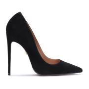 Dames zwarte suède pumps Kazar , Black , Dames