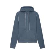 Hoodie T-shirt Zadig & Voltaire , Blue , Heren