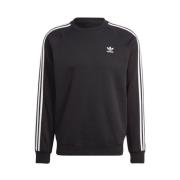 Klassieke 3-Stripes Crew Adidas , Black , Heren