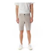 Slim Fit Shorts met knoopsluiting Gabba , Gray , Heren