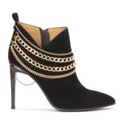 Stiletto laarzen met uitgesneden bovenwerk Kazar , Black , Dames