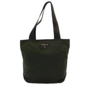 Pre-owned Fabric totes Prada Vintage , Green , Dames