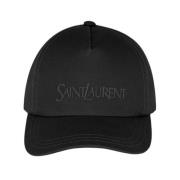 Geborduurde Logo Pet Saint Laurent , Black , Heren